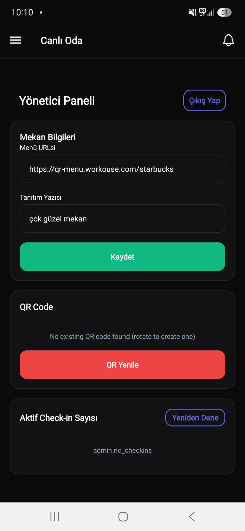 QR ve GPS ile Çift Katmanlı Check-In